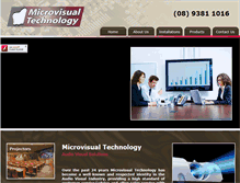 Tablet Screenshot of microvisual.com.au